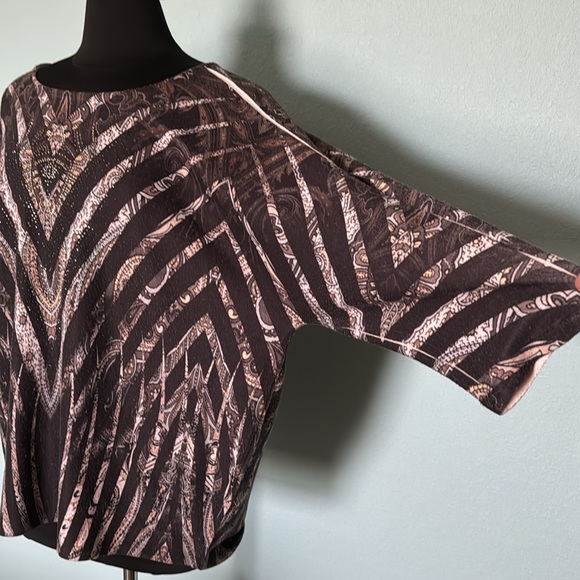 Chicos 3/4 sleeve brown sweater. - Picture 3 of 4